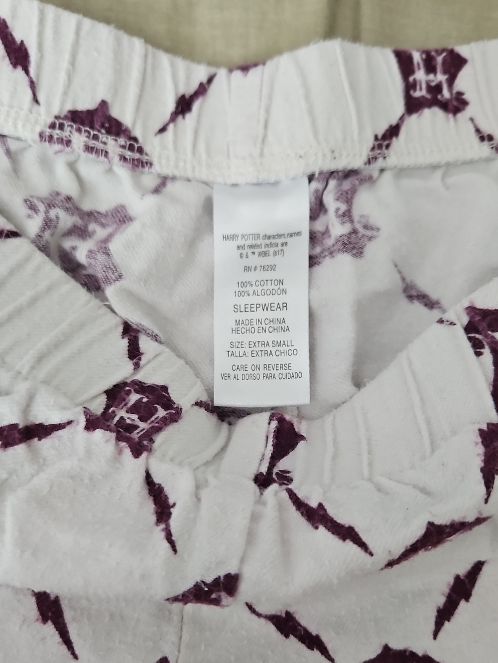 Harry Potter Tank & Short PJ Set in Purple - Picture 6 of 8